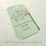 24 Birds In Tree Customised Gift Tags - Wedding..